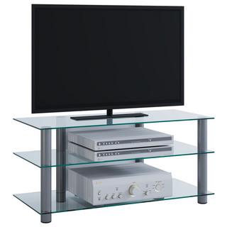 VCM TV Möbel Sideboard Fernsehschrank Rack Fernseh Board Alu Glas Tisch Netasa  