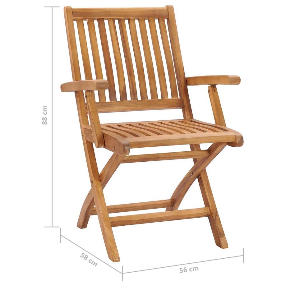 VidaXL Chaise de jardin bois  