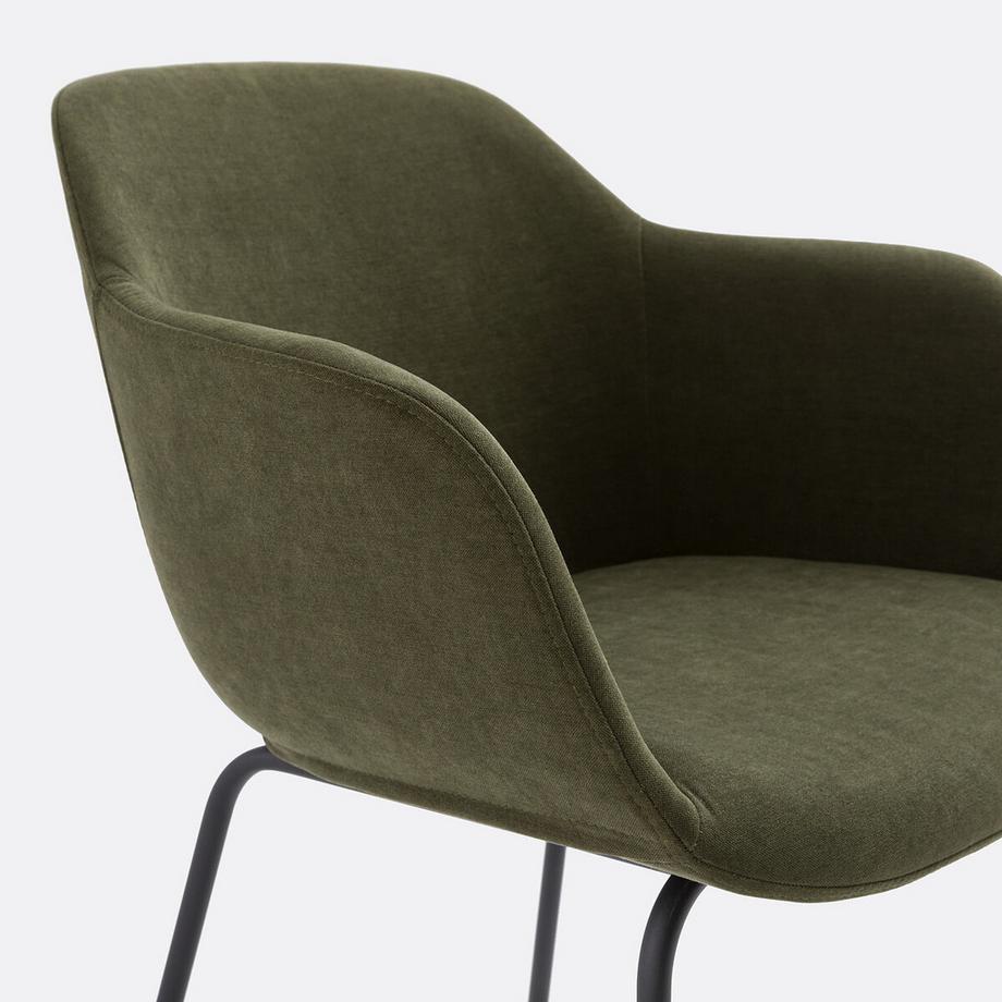 La Redoute Intérieurs Esszimmerstuhl mit strukturiertem Bezug  