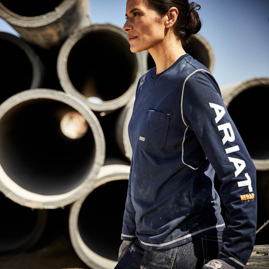 Ariat Rebar Workman Logo T-shirt Manches Longues  