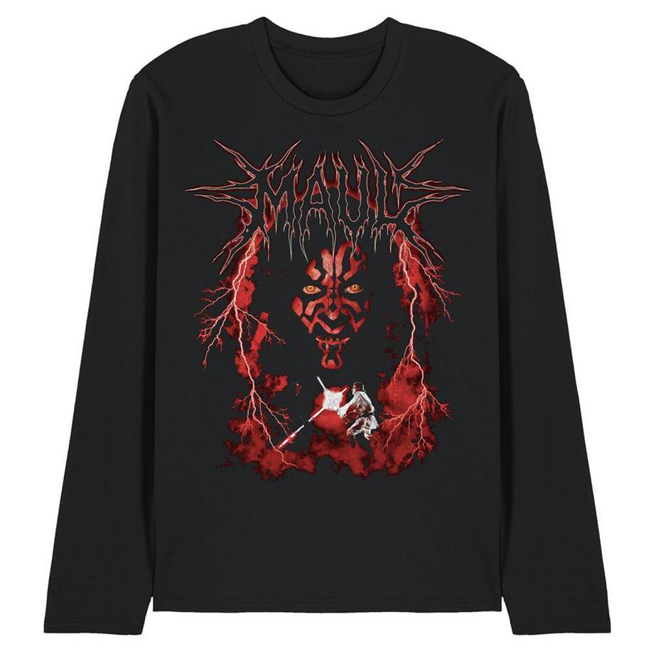 Maglietta Lord Maul Fulmine Manica Lunga