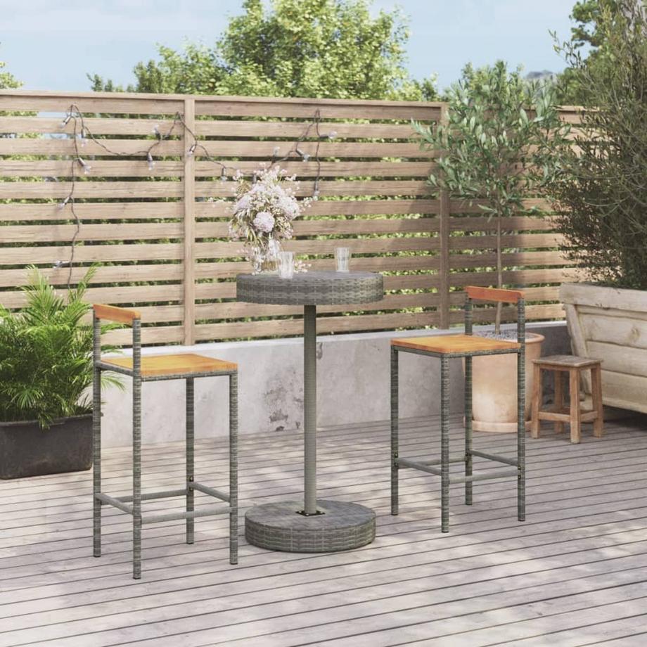 VidaXL set bar da giardino Polirattan  