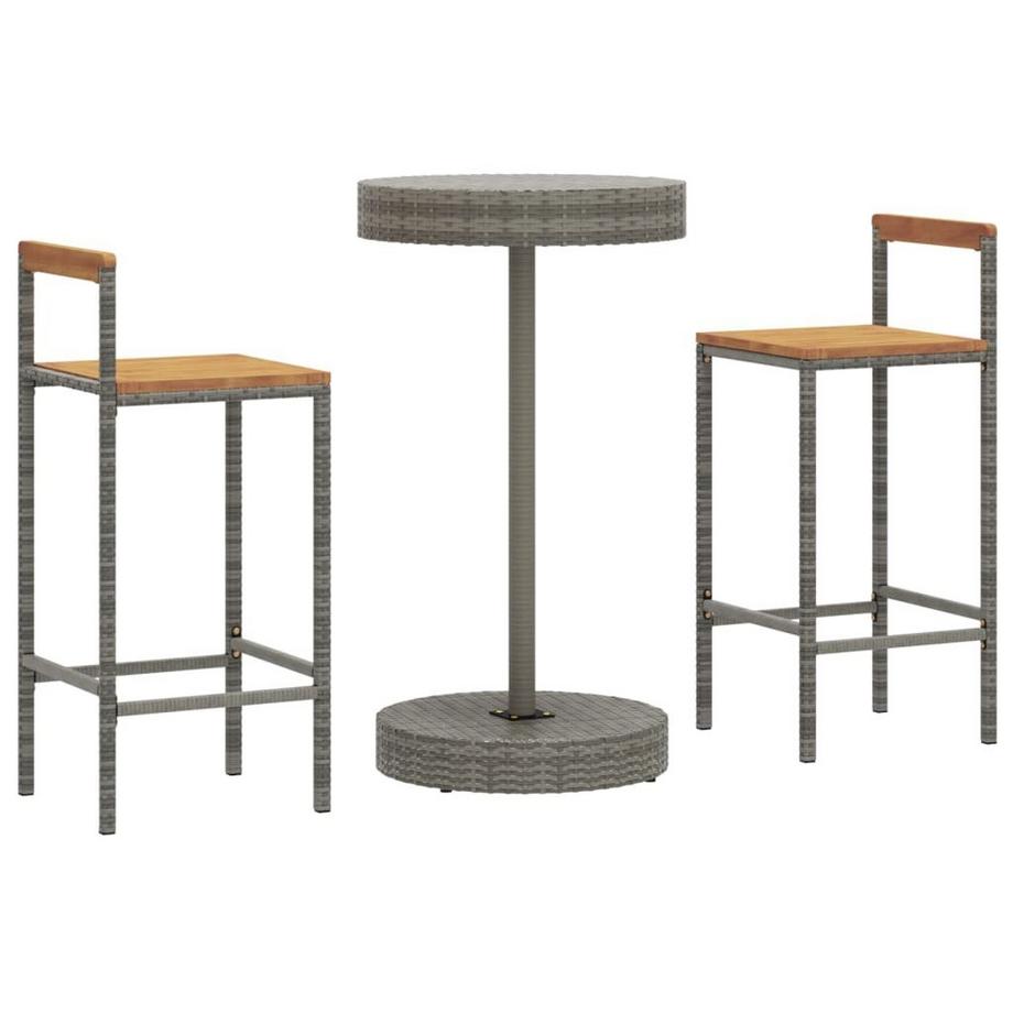 VidaXL set bar da giardino Polirattan  