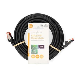 Nedis  Câble réseau CAT6 | RJ45 mâle | RJ45 mâle | S/FTP | 7.50 m | Rond | LSZH | Noir | Label 