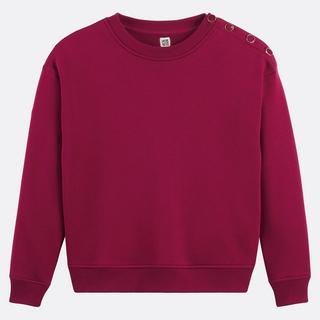 La Redoute Collections Rundhals Sweatshirt mit Schulterknöpfen  