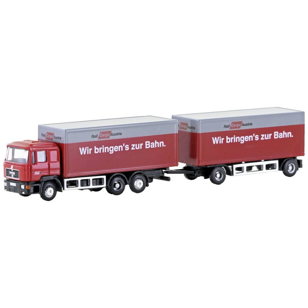 Minis by Lemke  Train suspendu à 3 essieux N MAN F90 rail Cargo Austria (ÖBB) 