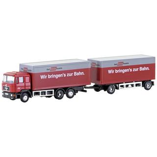 Minis by Lemke  N MAN F90, 3-achs Koffer-Hängerzug Rail Cargo Austria (ÖBB) 