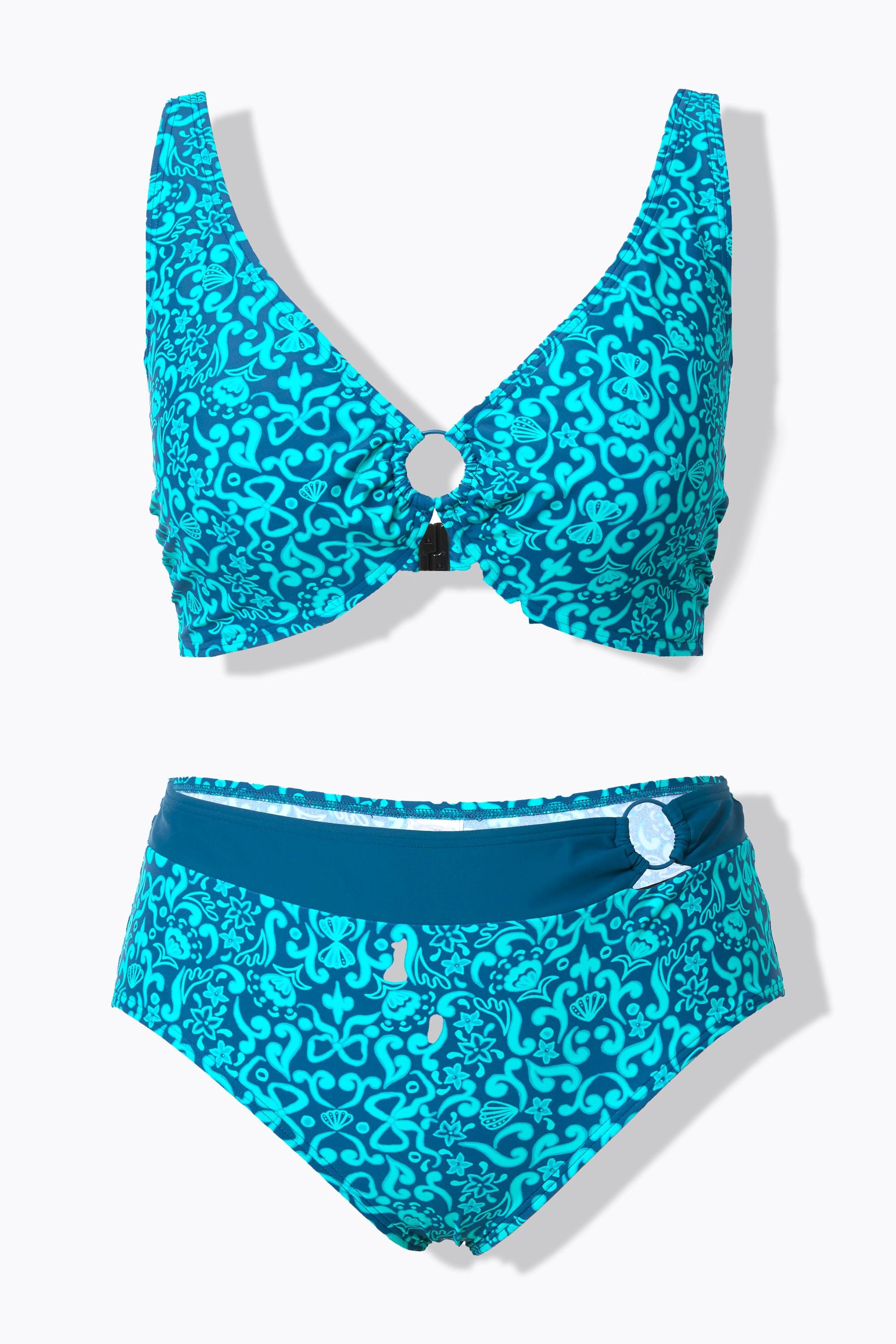 Ulla Popken Paisley Softcup Bikini Verstellbare Träger  