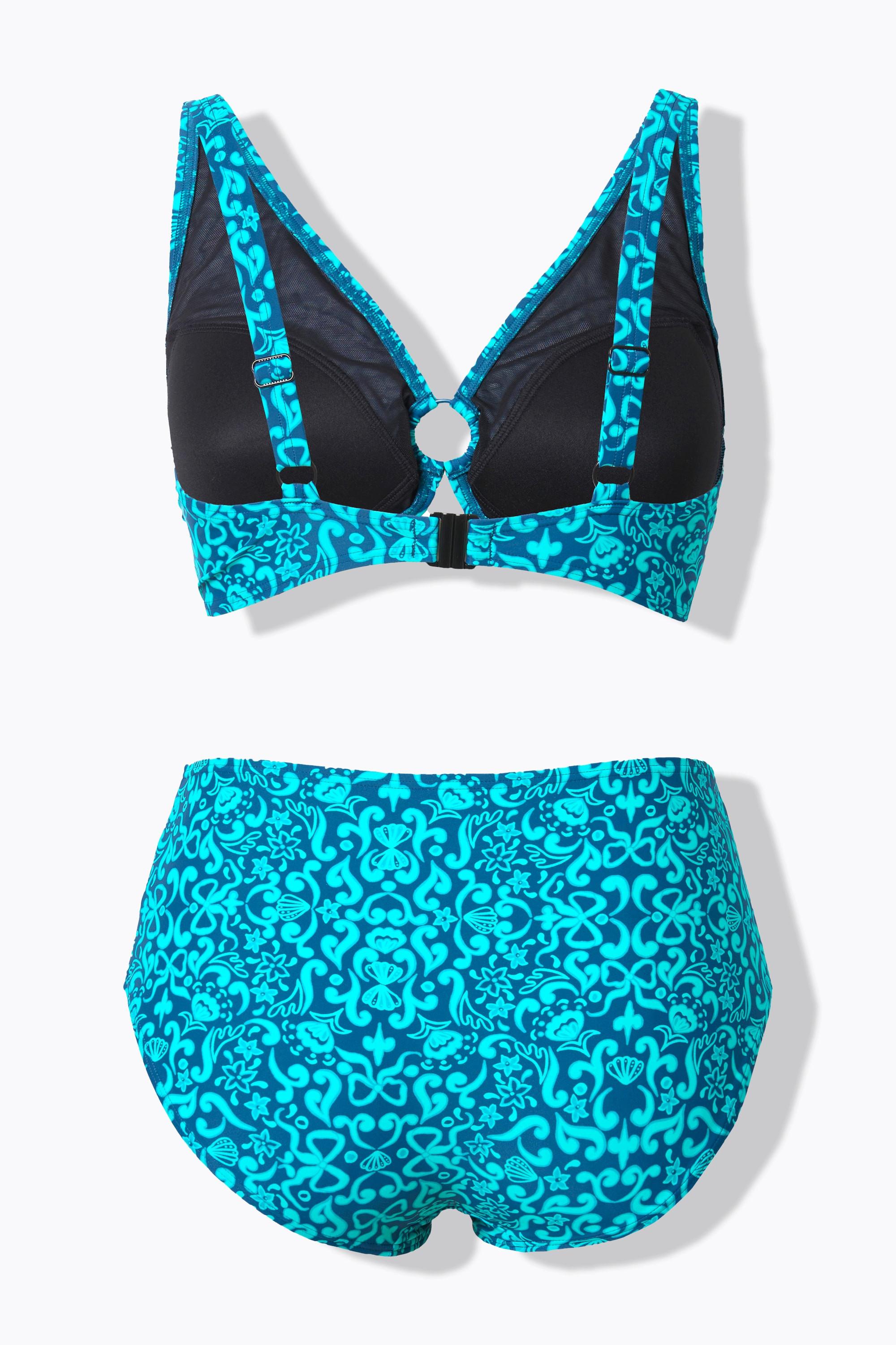 Ulla Popken Paisley Softcup Bikini Verstellbare Träger  