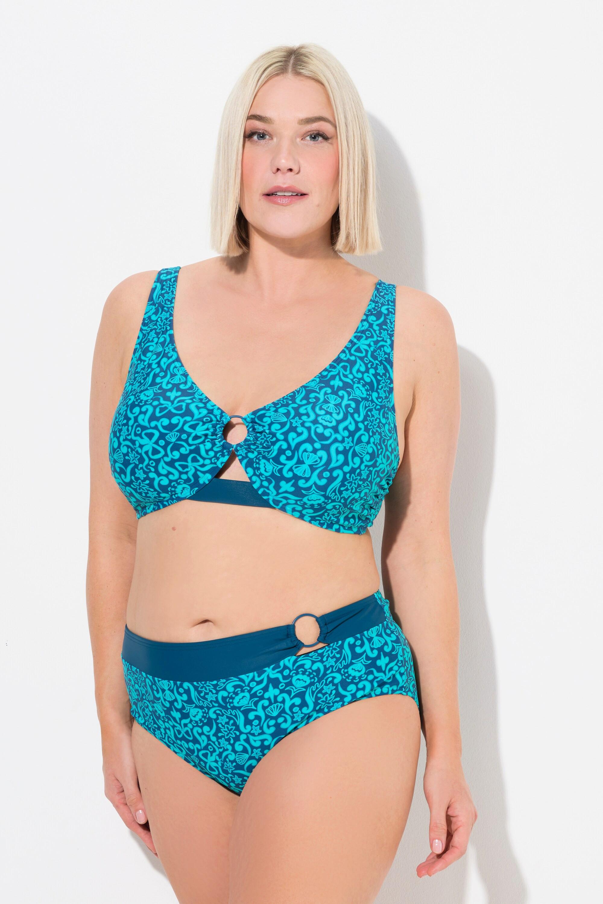 Ulla Popken Paisley Softcup Bikini Verstellbare Träger  