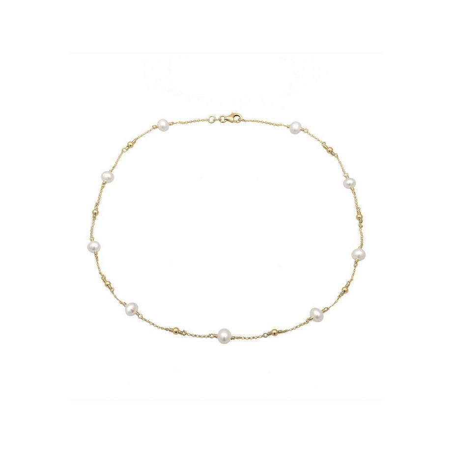 Elli  Collier Femmes Boules Filigrane Avec Perles D'eau Douce 