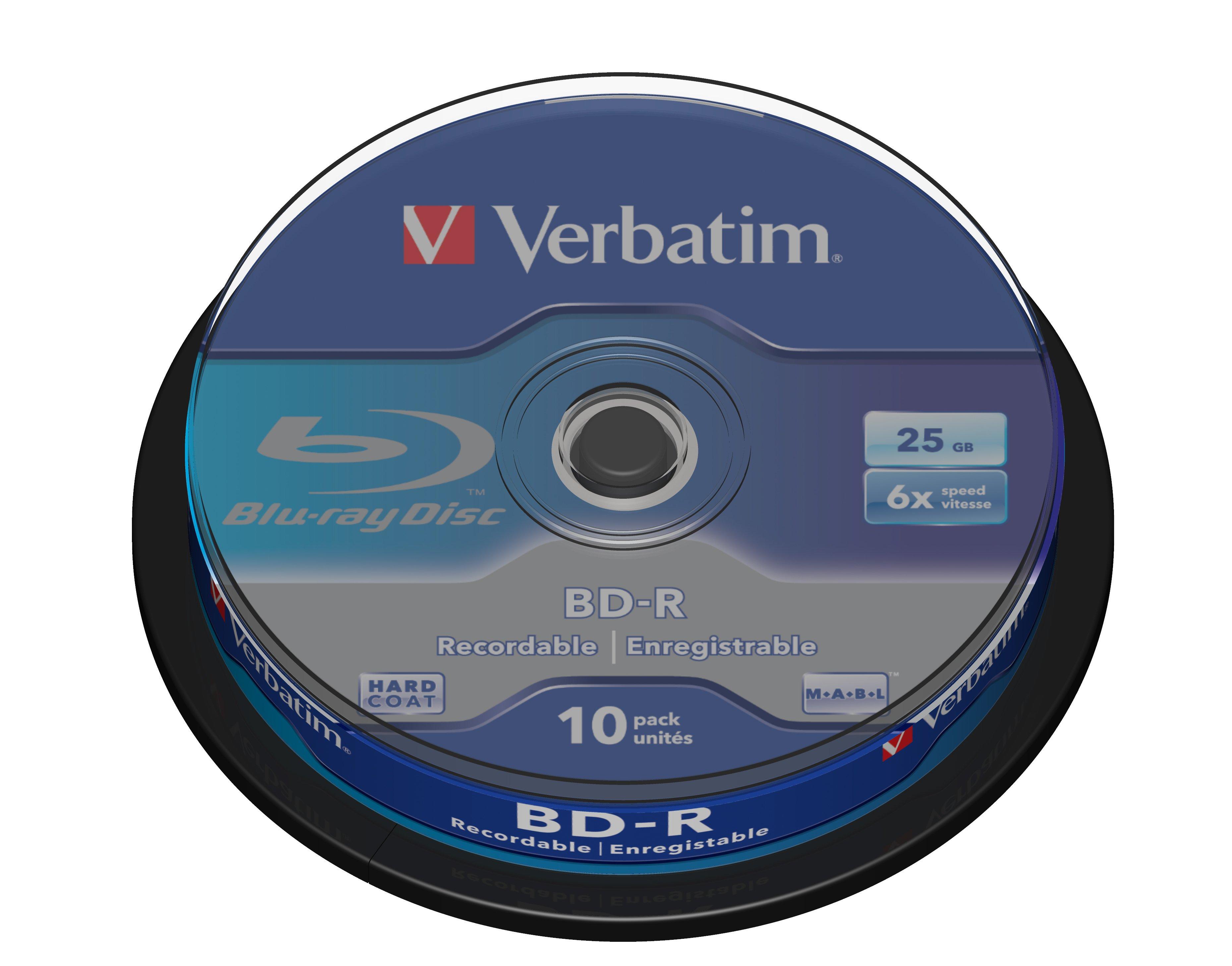 Verbatim  Verbatim BD-R SL 25GB 6 x 10 Pack Spindle 10 pz 