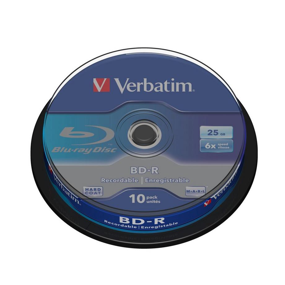 Verbatim BD-R SL 25GB 6 x 10 Pack Spindle 10 Stück(e)
