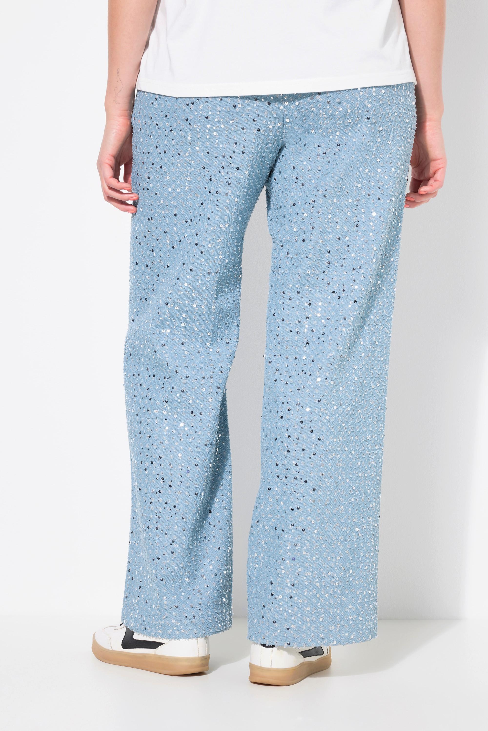 Studio Untold Jeans Wide Leg con Paillettes  