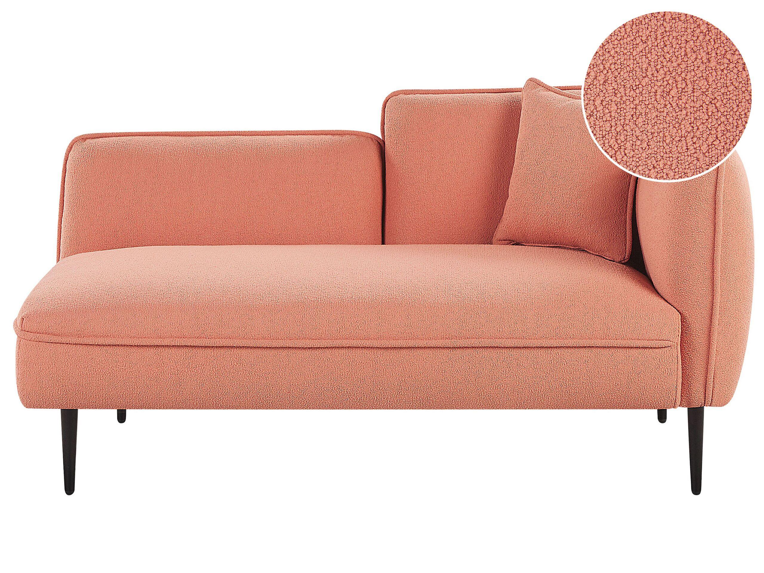 Beliani Chaise longue en Bouclé Moderne CHEVANNES  