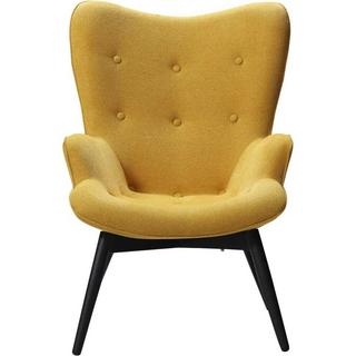 mutoni Fauteuil tissu structuré jaune  