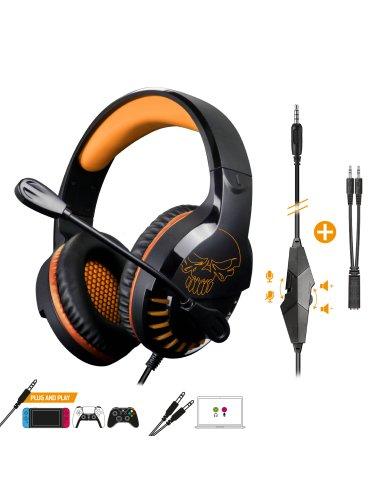 Spirit Of Gamer  PRO-H3 Kopfhörer Kabelgebunden Kopfband Gaming Schwarz, Orange 