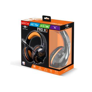 Spirit Of Gamer  PRO-H3 Kopfhörer Kabelgebunden Kopfband Gaming Schwarz, Orange 