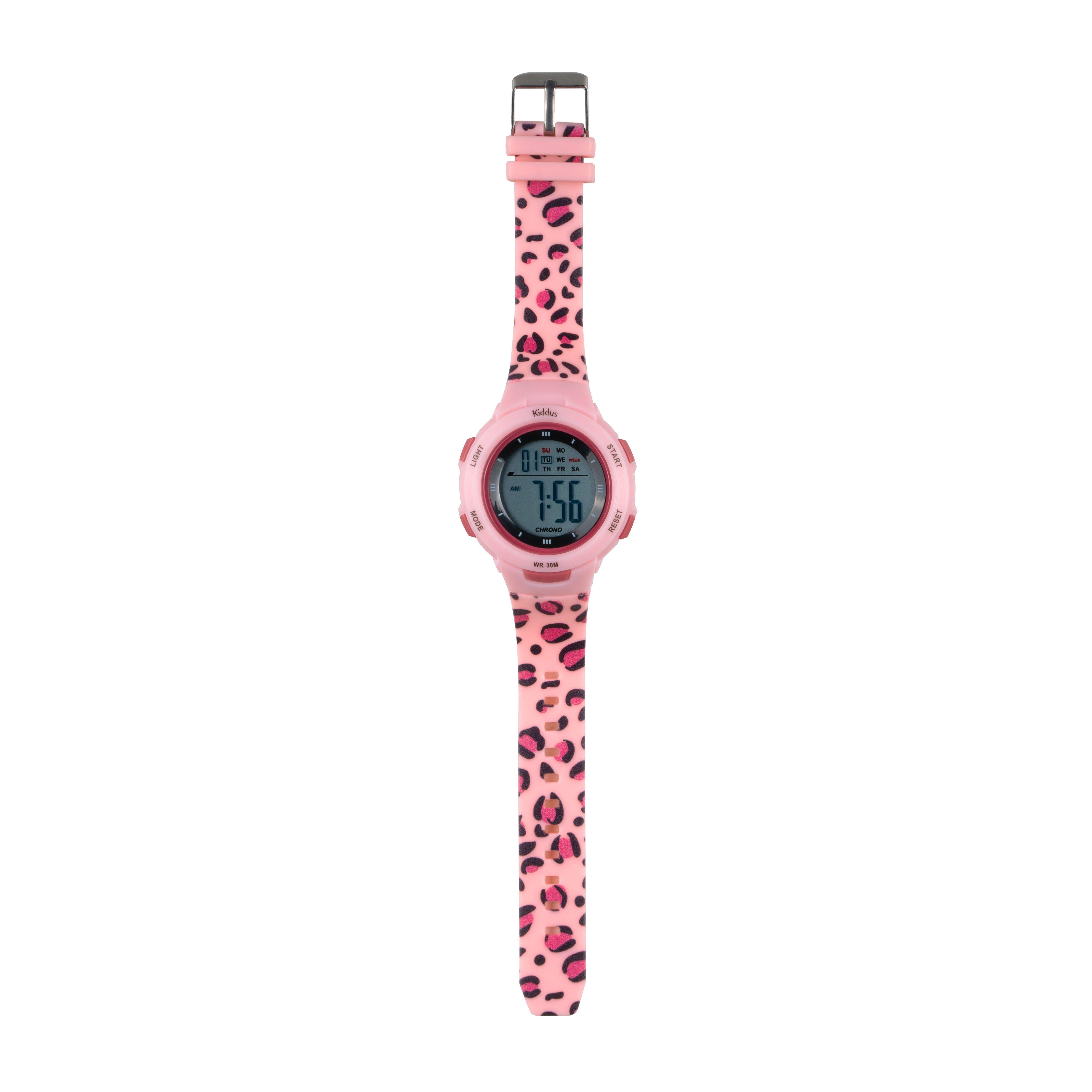 Kiddus  DIGITAL WATCH 40 Ø Leopard Kinderuhr 