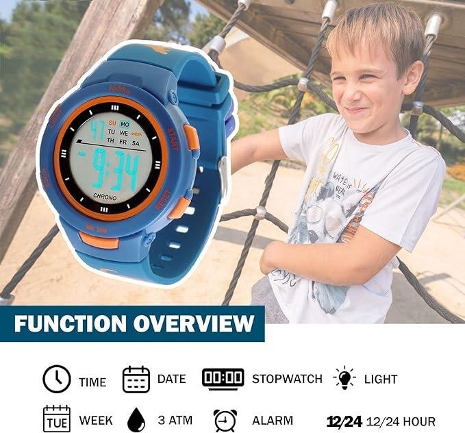 Kiddus  DIGITAL WATCH 40 Ø Leopard Kinderuhr 