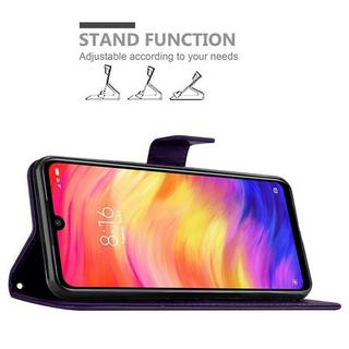 Cadorabo  Hülle für Xiaomi RedMi NOTE 7 Blumen Design Magnetverschluss 