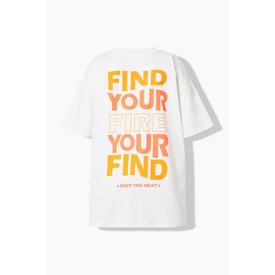 Studio Untold Oversized T-Shirt Neon Print  