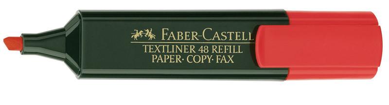 Faber-Castell Faber-Castell 154821 evidenziatore 1 pz Punta smussata Rosso  