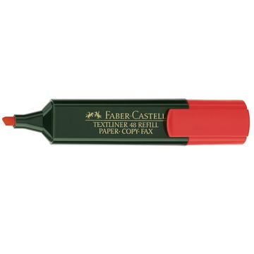 Faber-Castell 154821 evidenziatore 1 pz Punta smussata Rosso