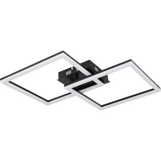 mutoni Plafoniera Tiny metallo nero opaco LED 47x47x6  