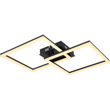 Plafonnier Tiny métal noir mat LED 47x47x6