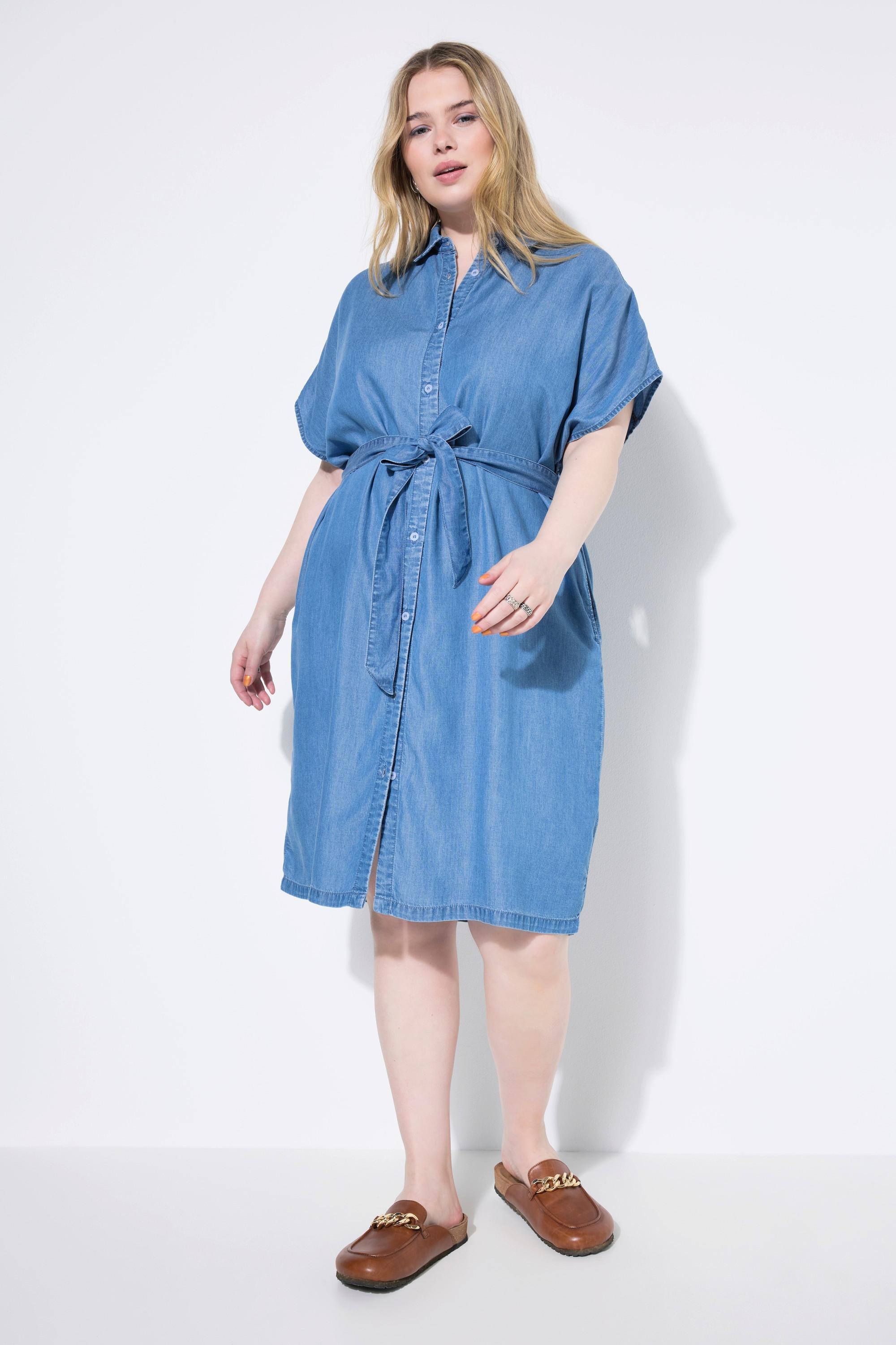 Studio Untold Abito Chemisier Effetto Denim Lyocell  