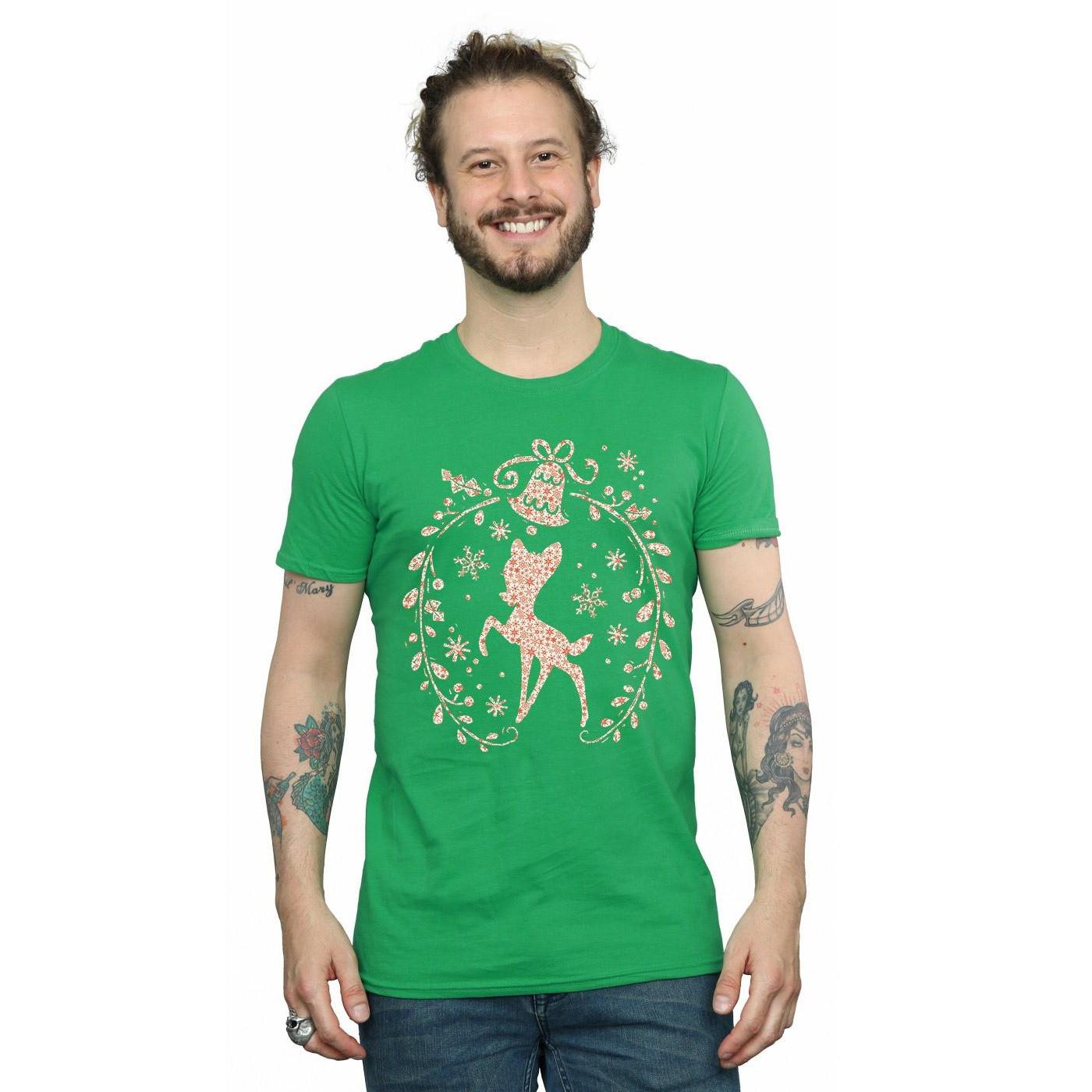 Disney Bambi T-Shirt Couronne de Noël  