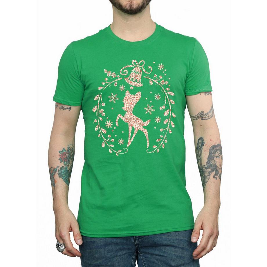 Disney Bambi T-Shirt Couronne de Noël  