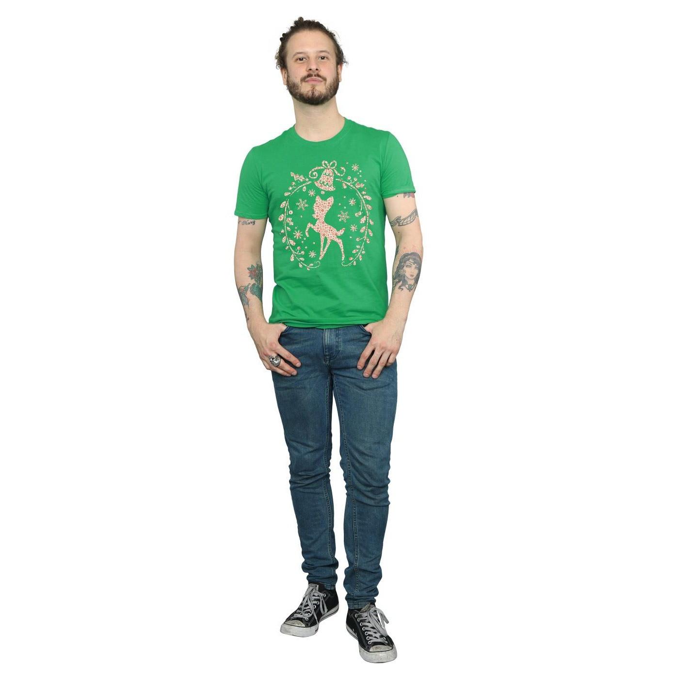 Disney Bambi T-Shirt Couronne de Noël  