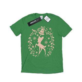 Disney Bambi T-Shirt Couronne de Noël  
