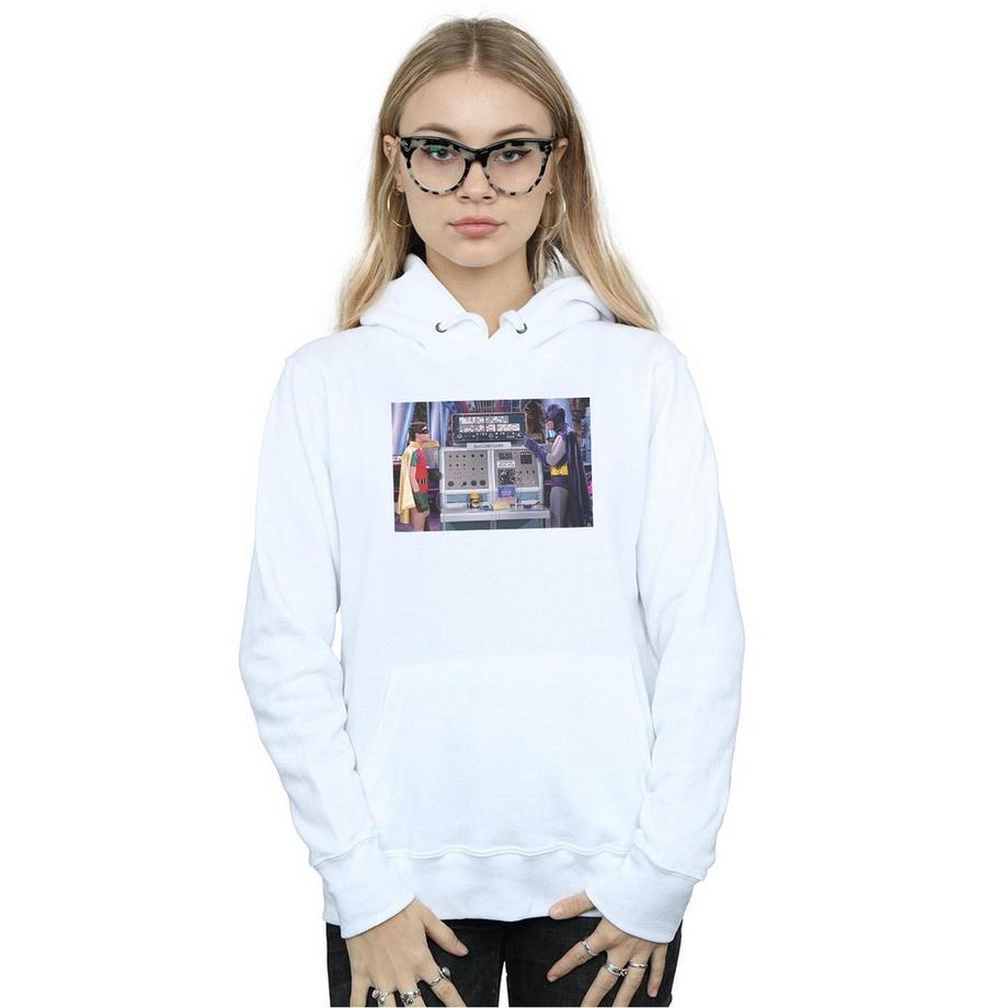 DC COMICS Batman TV Series Batcomputer Felpa con Cappuccio  