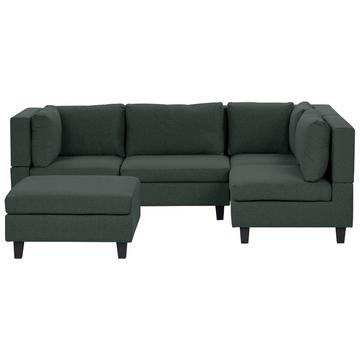 Ecksofa mit Ottomane aus Polyester Skandinavisch FEVIK