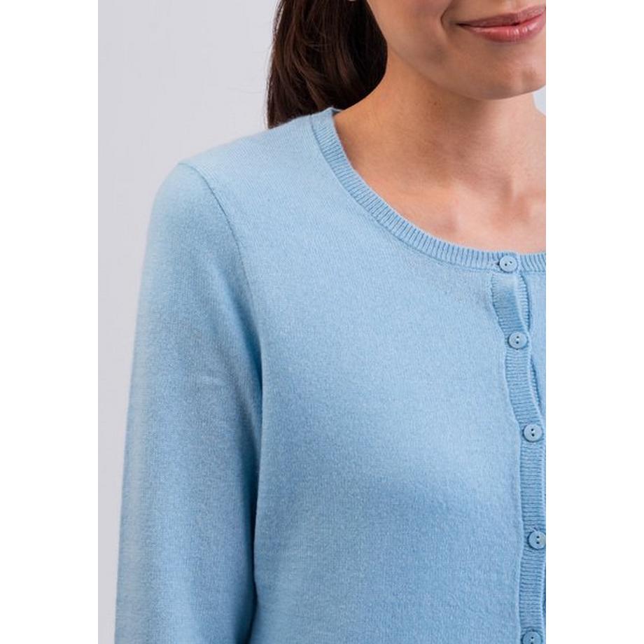 CASH-MERE.CH Kaschmir Rundhals Cardigan  
