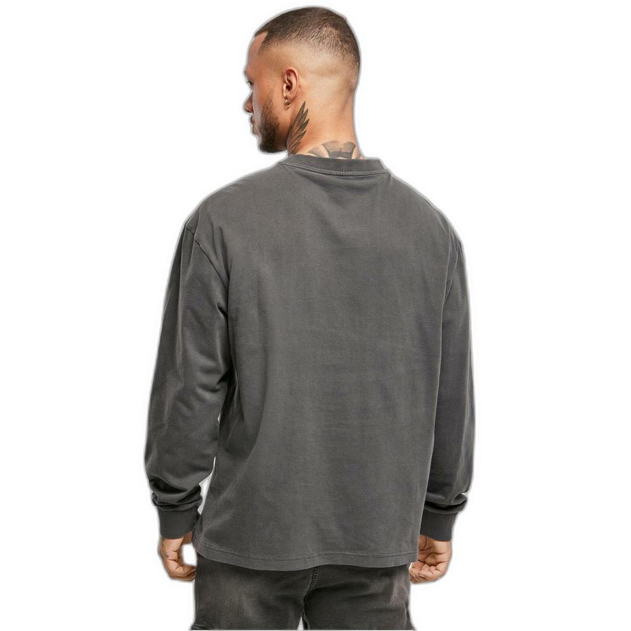 URBAN CLASSICS Urban Classic Pigment Dyed Pocket Maglietta a Maniche Lunghe  