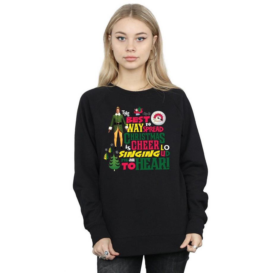 Elf Christmas Cheer Bedrucktes Sweatshirt  