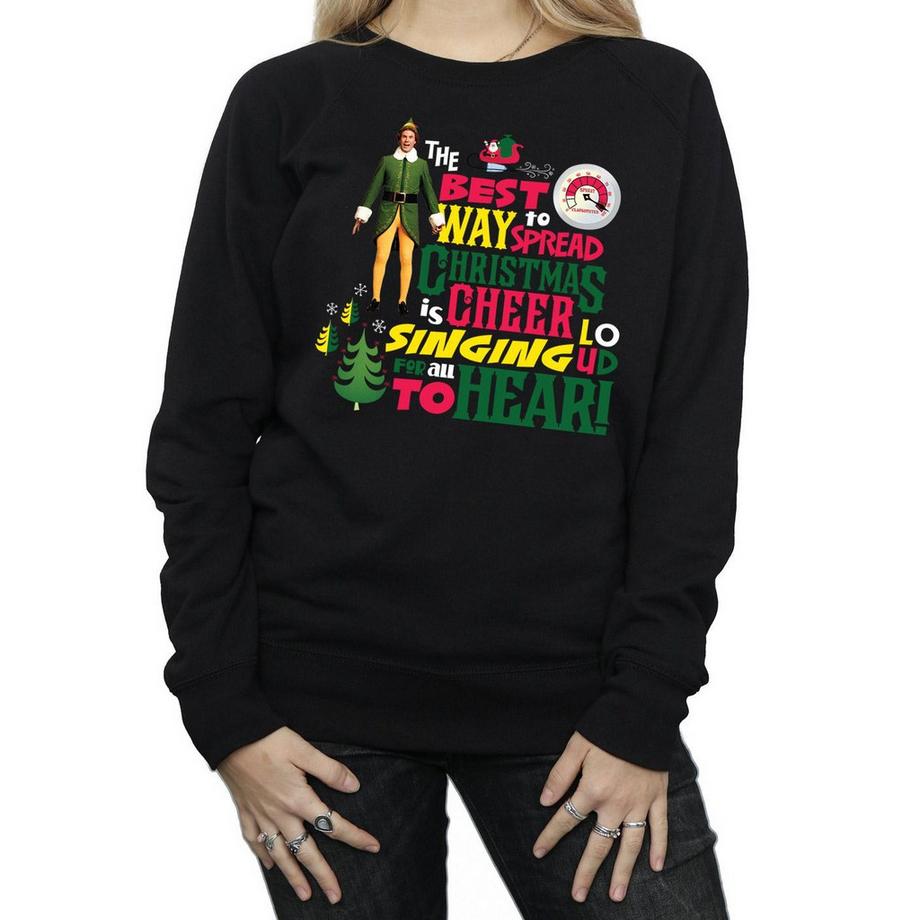 Elf Christmas Cheer Bedrucktes Sweatshirt  