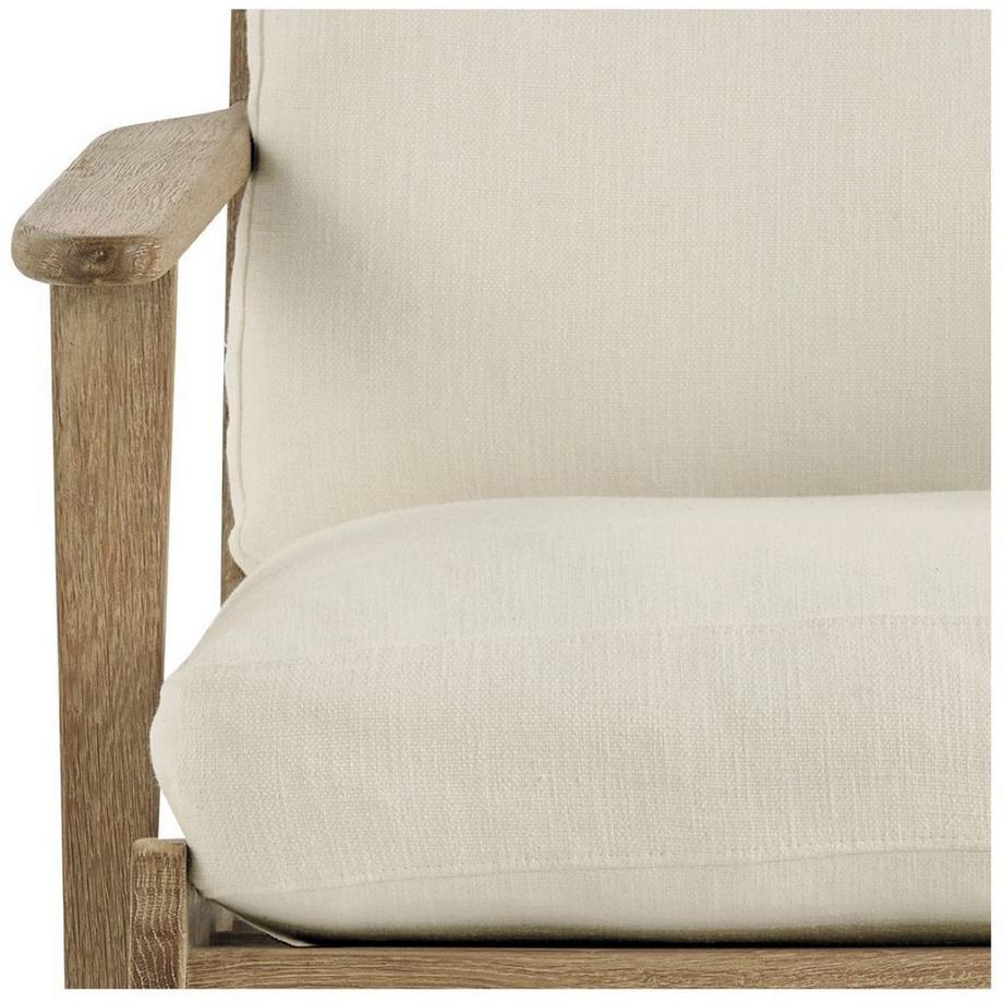 Blanc d'Ivoire Sessel Jules abziehbar Baumwoll-Mix ecru  