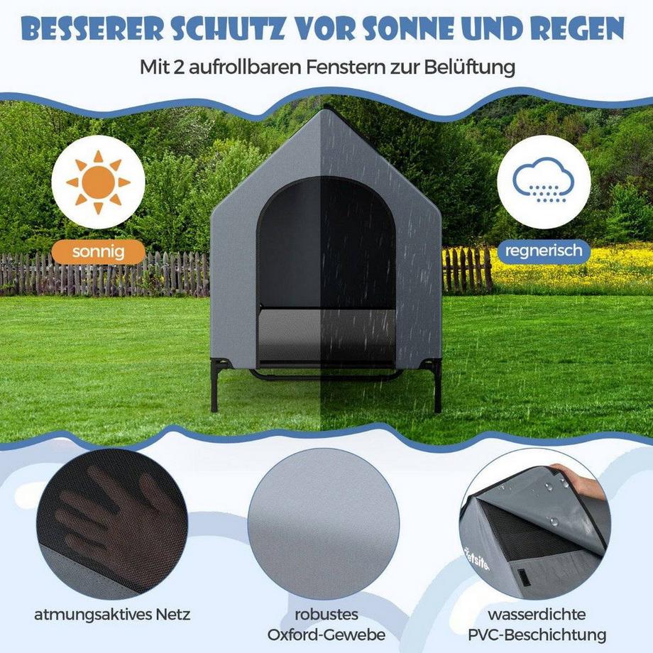 Northix  Erhöhte Hundehütte & Bett 