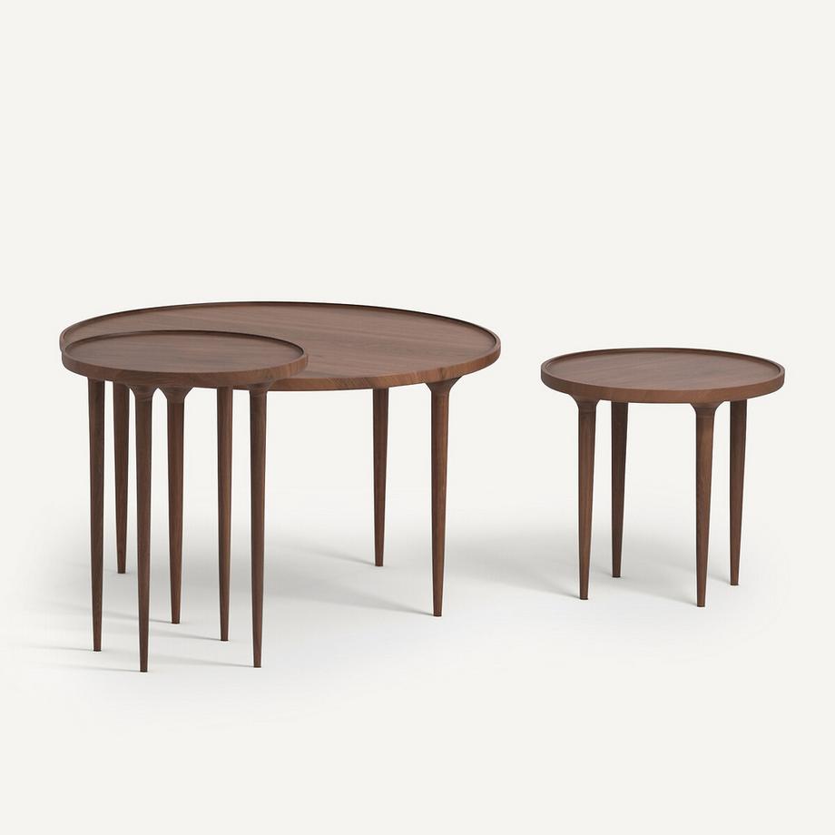 AM.PM Table basse noyer massif  