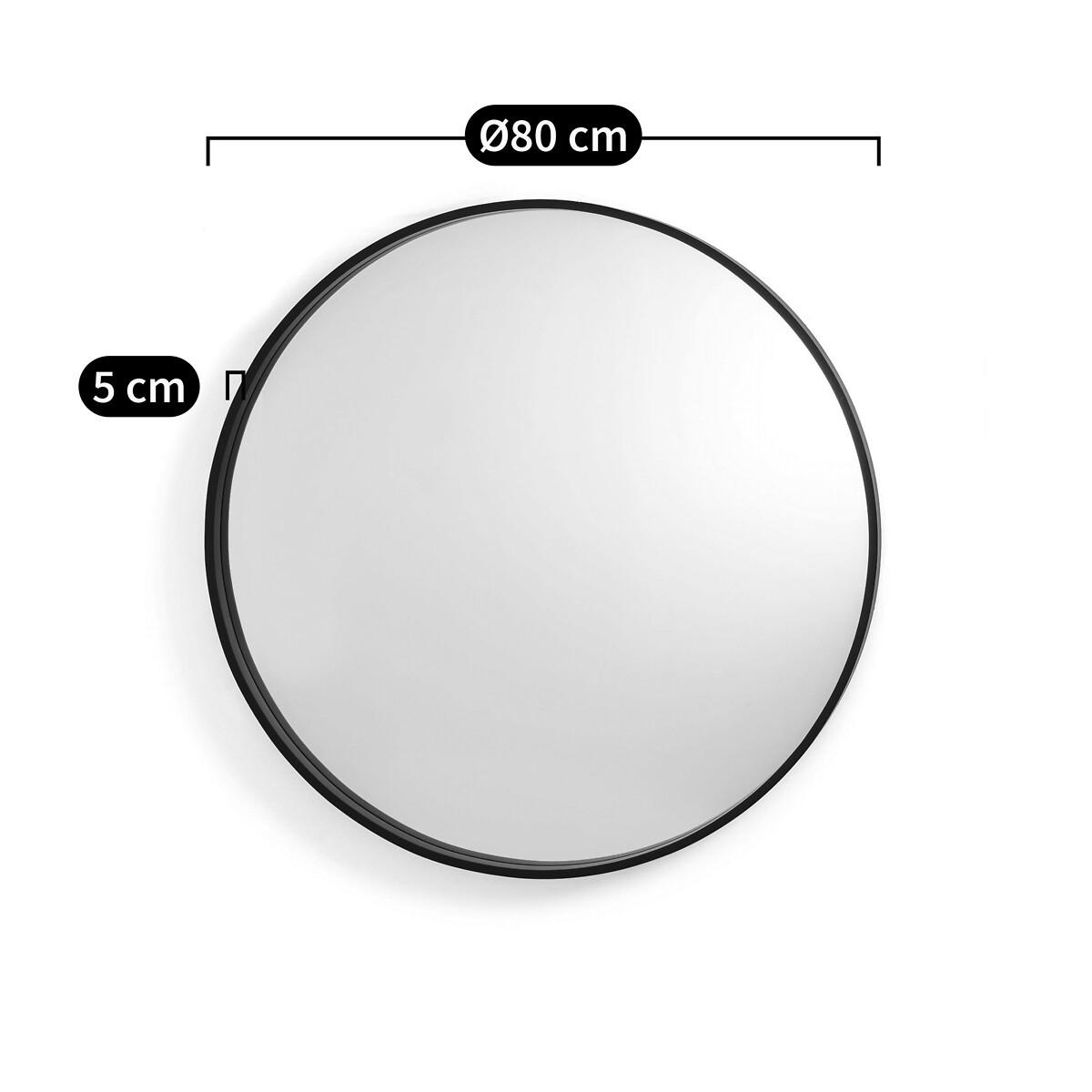 La Redoute Intérieurs Miroir rond noir Ø80 cm  