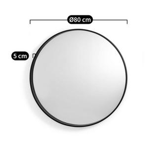 La Redoute Intérieurs Miroir rond noir Ø80 cm  