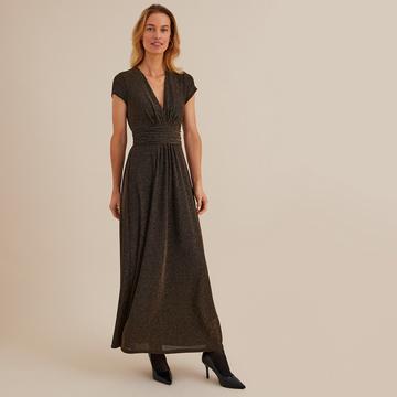 Maxikleid mit Glitzereffekt