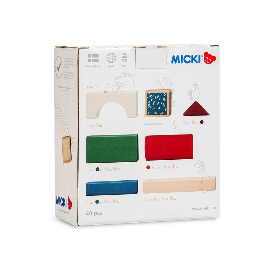 MICKI  Bauklötze 40 Stk. 