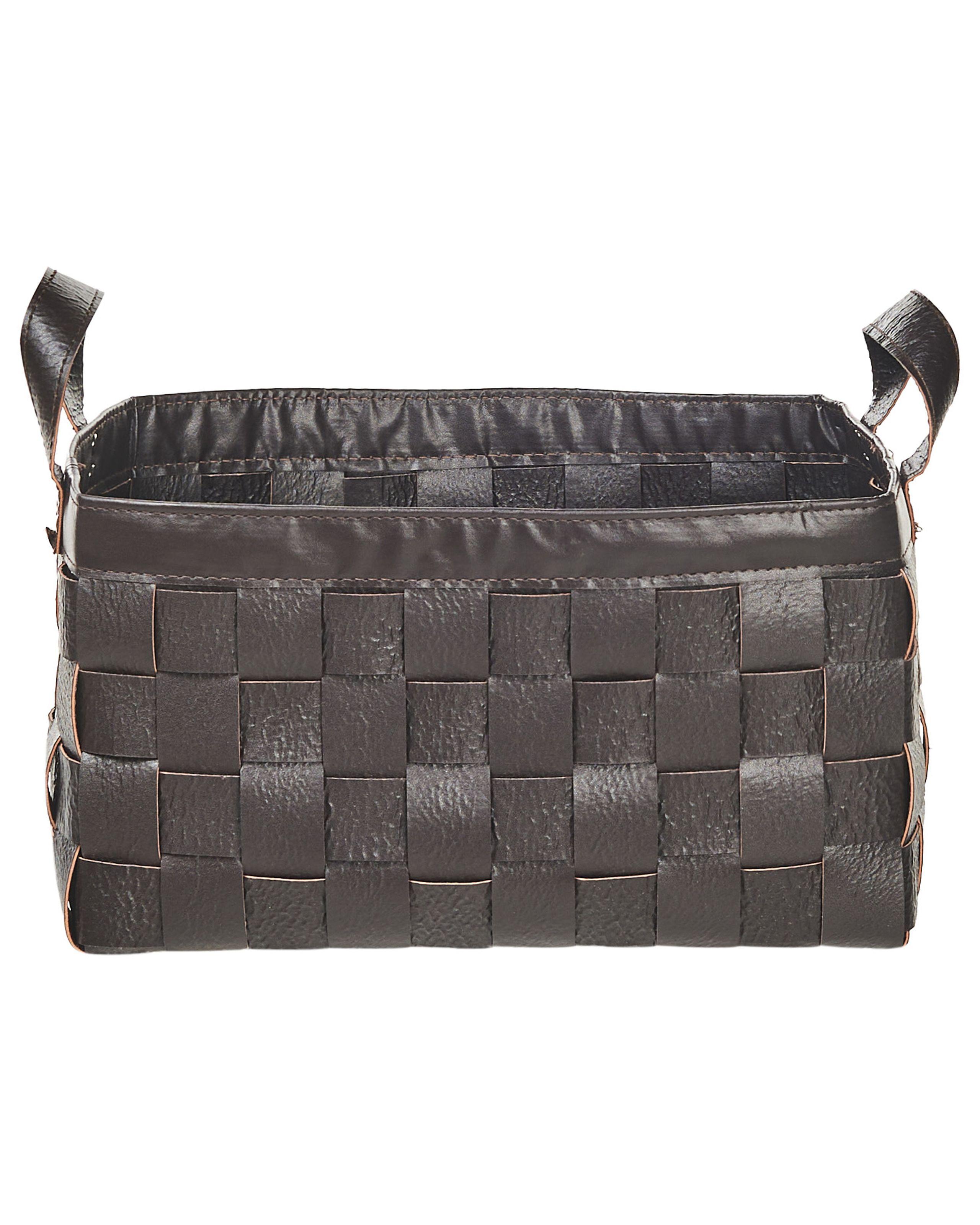 Beliani Korb, Büroaccessoires en Pelle sintetica Retrò SIPPAR  