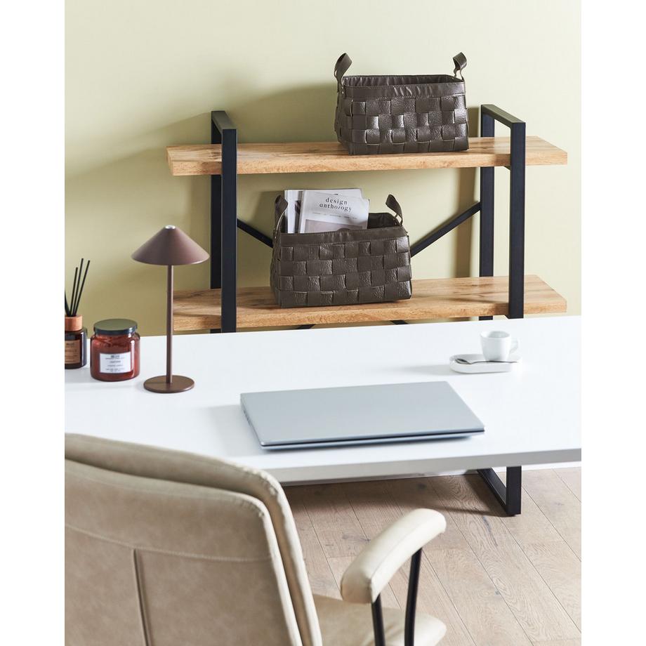 Beliani Korb, Büroaccessoires en Pelle sintetica Retrò SIPPAR  